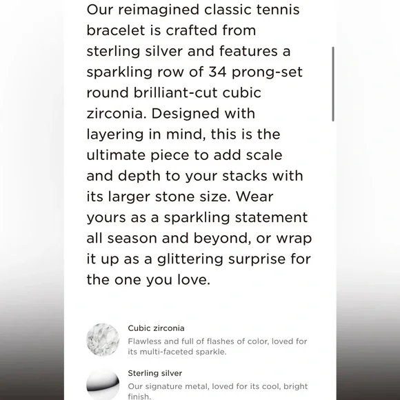 Sparkling Bold Tennis Bracelet - Sterling Silver - Picture 2 of 6